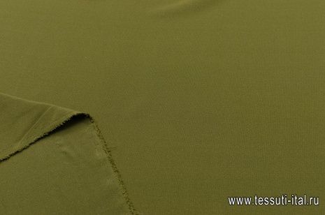 Крепдешин (о) коричнево-зеленый - итальянские ткани Тессутидея арт. 02-8586