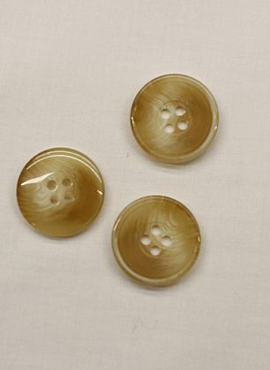 Пуговица пластик под рог 4 прокола d-20мм бежево-молочная - в интернет-магазине тканей Тессутидея арт. F-6727