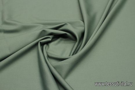 Костюмная стрейч (о) серо-зеленая - итальянские ткани Тессутидея арт. 05-4659