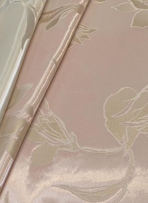 Органза эффект воды с люрексом (н) цветы на серо-розовом в стиле Ruffo Coli - в интернет-магазине тканей Тессутидея арт. 03-5962