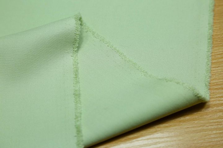 Плательная стрейч двусторонняя (о) светло-фисташковая - итальянские ткани Тессутидея арт. 01-3499
