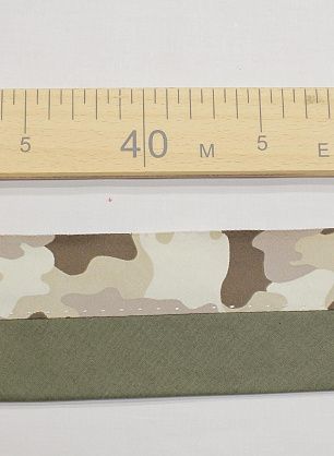 Корсажная лента с принтом в стиле милитари - итальянские ткани Тессутидея.