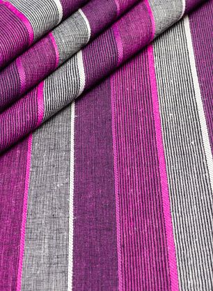 Плательная (н) черно-розово-фиолетовая стилизованная полоска - в интернет-магазине тканей Тессутидея арт. 03-5669