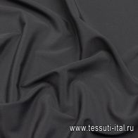 Крепдешин стрейч (о) черный - итальянские ткани Тессутидея арт. 10-2869