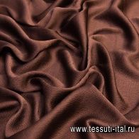 Шелк атлас стрейч фактурный (о) шоколадный - итальянские ткани Тессутидея арт. 10-1262