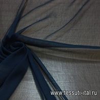 Шифон крэш (о) темно-синий ш-135см - итальянские ткани Тессутидея арт. 02-6342