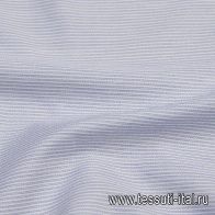 Сорочечная (н) бело-голубая полоска  - итальянские ткани Тессутидея арт. 01-6126