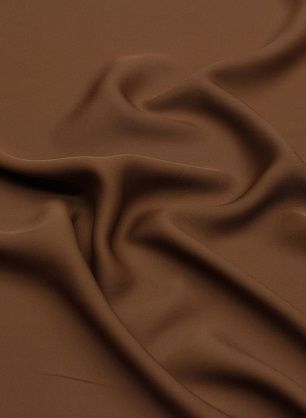 Плательная кади вискоза 148 г/м (о) коричневая - в интернет-магазине тканей Тессутидея арт. 04-1589