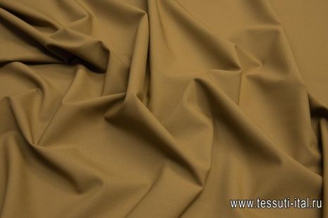 Плательная стрейч (о) светло-коричневая - итальянские ткани Тессутидея арт. 17-0943