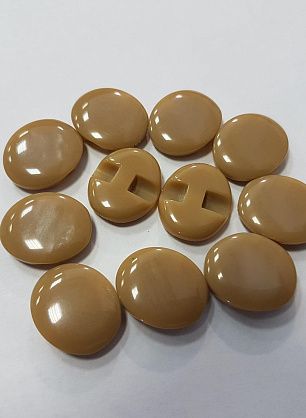 Пуговица пластик на ножке d-17мм овальная бежевая - в интернет-магазине тканей Тессутидея арт. F-4857