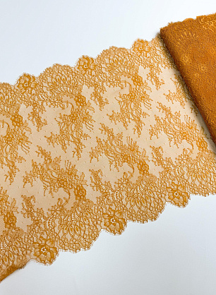 Кружевное полотно (о) охра ш-52см - в интернет-магазине тканей Тессутидея арт. 03-7593