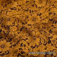 Кружевное полотно (о) охра - итальянские ткани Тессутидея арт. 03-6254