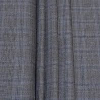 Костюмная (н) серо-синяя клетка в стиле Loro Piana - итальянские ткани Тессутидея арт. 05-4151