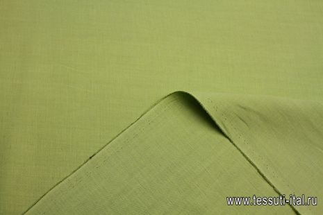 Лен (о) светло-зеленый  - итальянские ткани Тессутидея арт. 16-0929