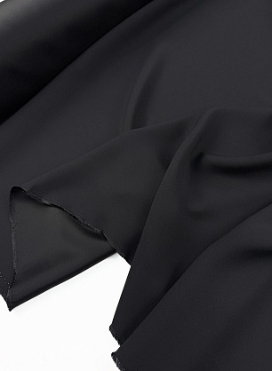 Плательная вискоза кади (о) черная - в интернет-магазине тканей Тессутидея арт. 04-1862