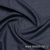Костюмная кашемир+шелк (о) синяя меланж - итальянские ткани Тессутидея арт. 05-4754