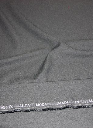 Плательная вискоза креп (о)  Leitmotiv серо-коричневая - в интернет-магазине тканей Тессутидея арт. 04-0690