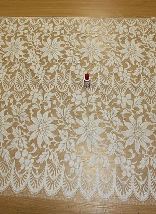 Кружевное полотно (о) светло-молочное Solstiss ш-95см - в интернет-магазине тканей Тессутидея арт. 03-2004
