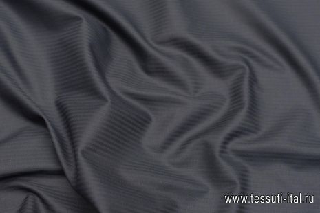 Хлопок костюмный (о) черная полоска - итальянские ткани Тессутидея арт. 01-7055