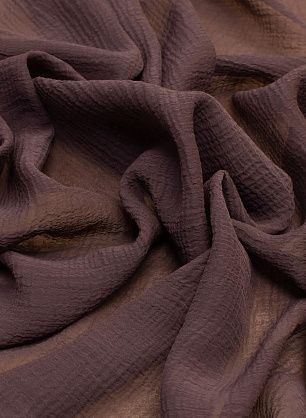 Маркизет крэш (о) коричневый в стиле F. Filippi - в интернет-магазине тканей Тессутидея арт. 02-9005