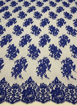 Кружевное полотно (о) ярко-синее Solstiss - в интернет-магазине тканей Тессутидея арт. 03-5427