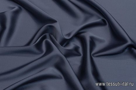 Шелк атлас стрейч (о) темно-серый - итальянские ткани Тессутидея арт. 10-2673