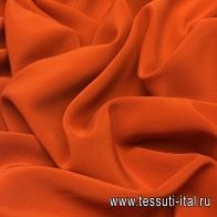 Крепдешин (о) темно-оранжевый - итальянские ткани Тессутидея арт. 02-7813
