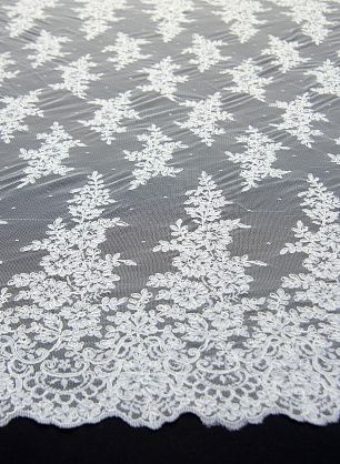 Кружевное полотно (о) айвори - в интернет-магазине тканей Тессутидея арт. 03-6439