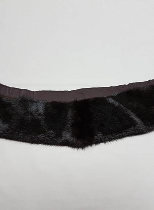 Элемент воротник норка (о) коричневый - итальянские ткани Тессутидея F-2962