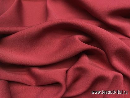 Крепдешин (о) брусничный - итальянские ткани Тессутидея арт. 02-7765