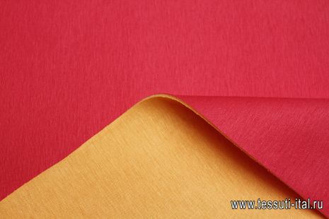 Трикотаж хлопок дабл с прослойкой поролона (о) розовый/оранжевый - итальянские ткани Тессутидея арт. 12-1215