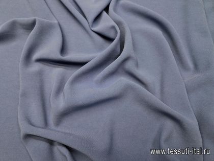 Плательная кади стрейч 290 г/м (о) светло-синяя  - итальянские ткани Тессутидея арт. 03-6849