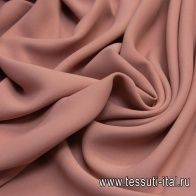 Плательная кади креп (о) пыльная роза - итальянские ткани Тессутидея арт. 04-1308