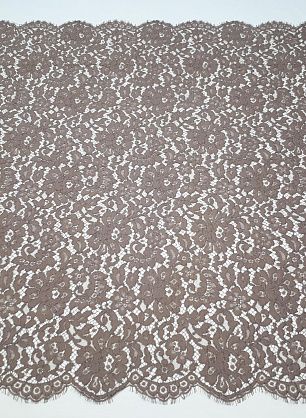 Кружевное полотно (о) коричневое ш-90см Jean Bracq - в интернет-магазине тканей Тессутидея арт. 03-5310