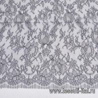 Кружевное полотно (о) темно-серое в стиле Escada - итальянские ткани Тессутидея арт. 03-6587