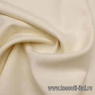 Костюмная шерсть дабл стрейч (о) молочная - итальянские ткани Тессутидея арт. 05-4758