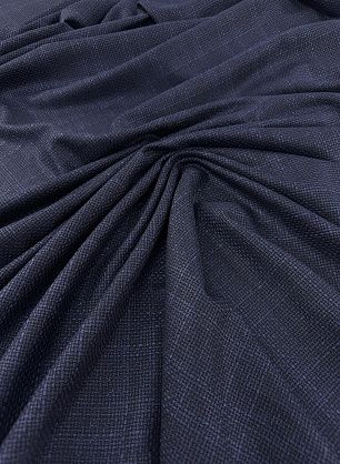 Костюмная шерсть+шелк фактурная (н) синяя - в интернет-магазине тканей Тессутидея арт. 05-5109