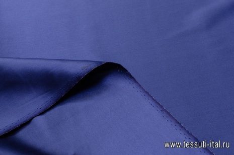 Шелк атлас дабл (о) темно-синий - итальянские ткани Тессутидея арт. 02-8529