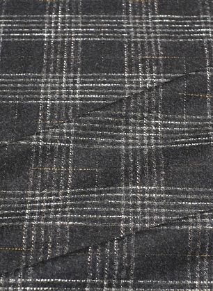 Костюмная твид (н) коричнево-белая клетка - в интернет-магазине тканей Тессутидея арт. 05-4593