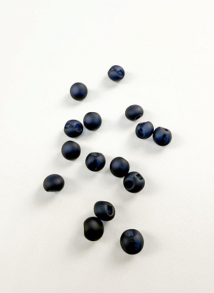 Пуговица пластик на ножке d-11мм черная - итальянские ткани Тессутидея.