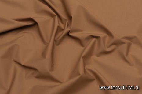 Сорочечная стрейч (о) коричневая - итальянские ткани Тессутидея арт. 01-7023