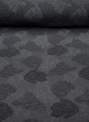 Жаккард стрейч фактурный (о) черный ш-130см - в интернет-магазине тканей Тессутидея арт. 03-2391