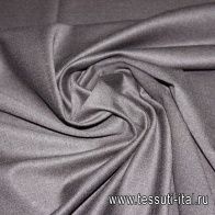 Плательная шерсть стрейч (о) темно-коричневая Lanificio Cazzola - итальянские ткани Тессутидея арт. 17-0601