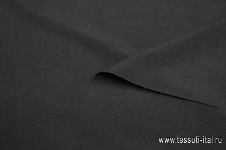 Шелк шантунг (о) черный - итальянские ткани Тессутидея арт. 10-3261