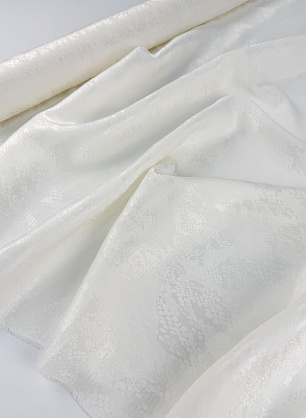 Плательная вискоза (н) белый жаккардовый рисунок - в интернет-магазине тканей Тессутидея арт. 04-1858