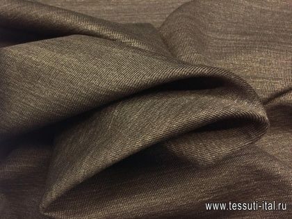 Джерси вискоза (о) коричневое меланж - итальянские ткани Тессутидея арт. 14-1514