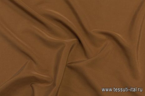 Плательная (о) коричневая - итальянские ткани Тессутидея арт. 03-5523