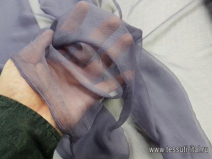 Шифон крэш (о) светло-фиолетовый - итальянские ткани Тессутидея арт. 10-1821
