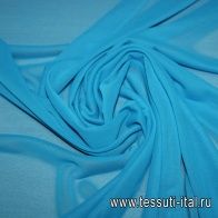 Сетка плательная (о) голубая - итальянские ткани Тессутидея арт. 04-0845