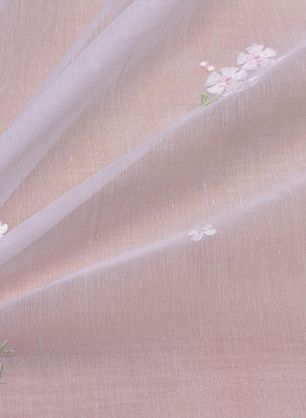 Плательная (н) бело-розовая вышивка на белом - в интернет-магазине тканей Тессутидея арт. 03-6007